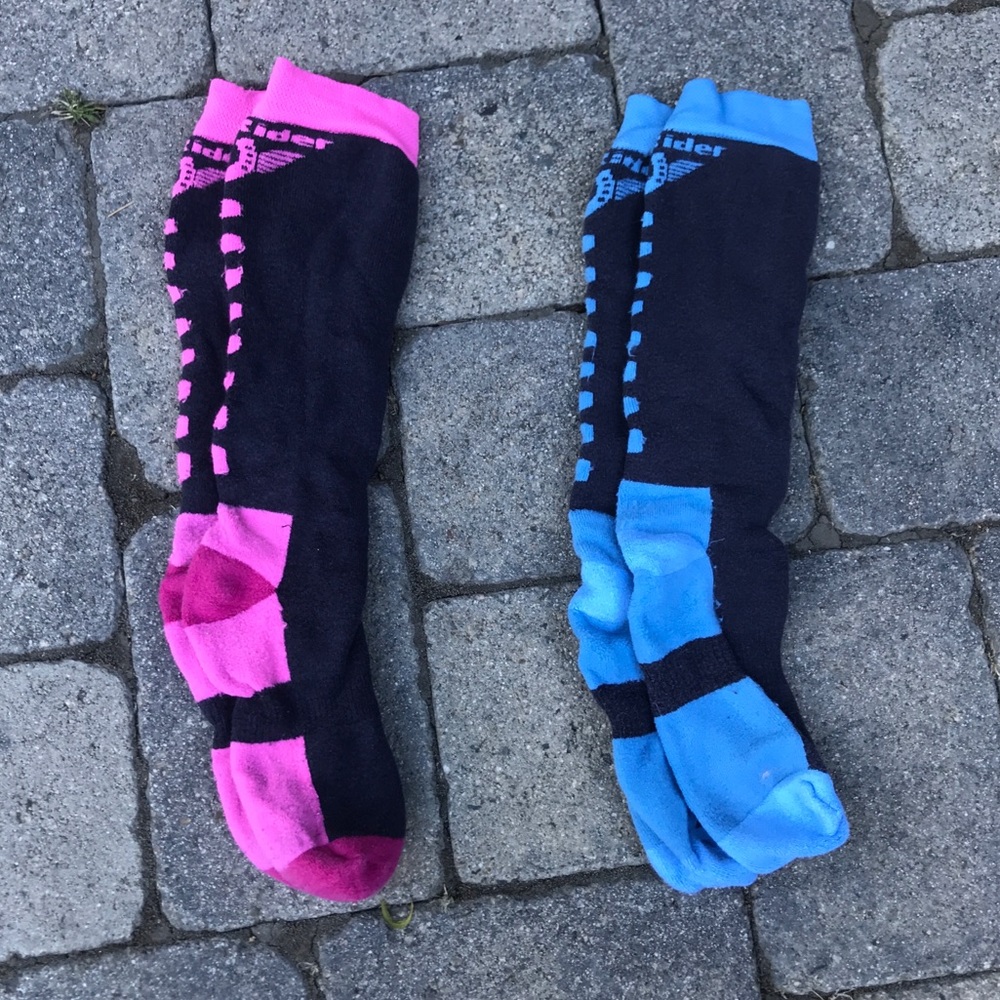 Set of Two TuffRider Neon Boot Socks